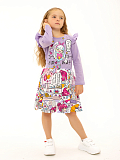 Платье "Звезда" Лиловый арт. дк279л